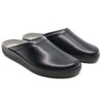 Slipper zwart leder 2772 Rohde